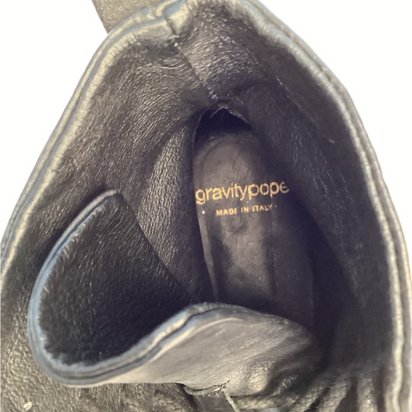 Gravity Pope black leather combat boots. Women’s size 36 - Picture 6 of 7